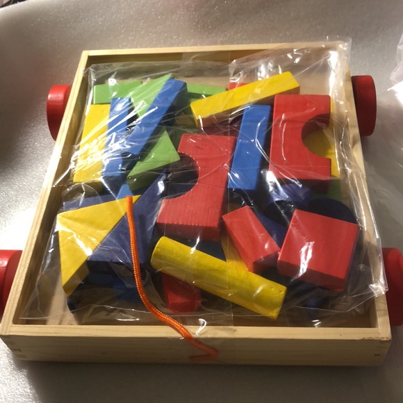 blocks Pattern wooden Blocks Build Math tiles manipulatives shapes - Picture 6 of 9